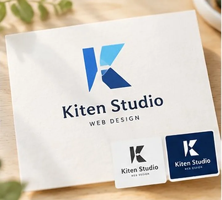 架空のWebデザイン事務所「Kiten Studio」のロゴのサンプル